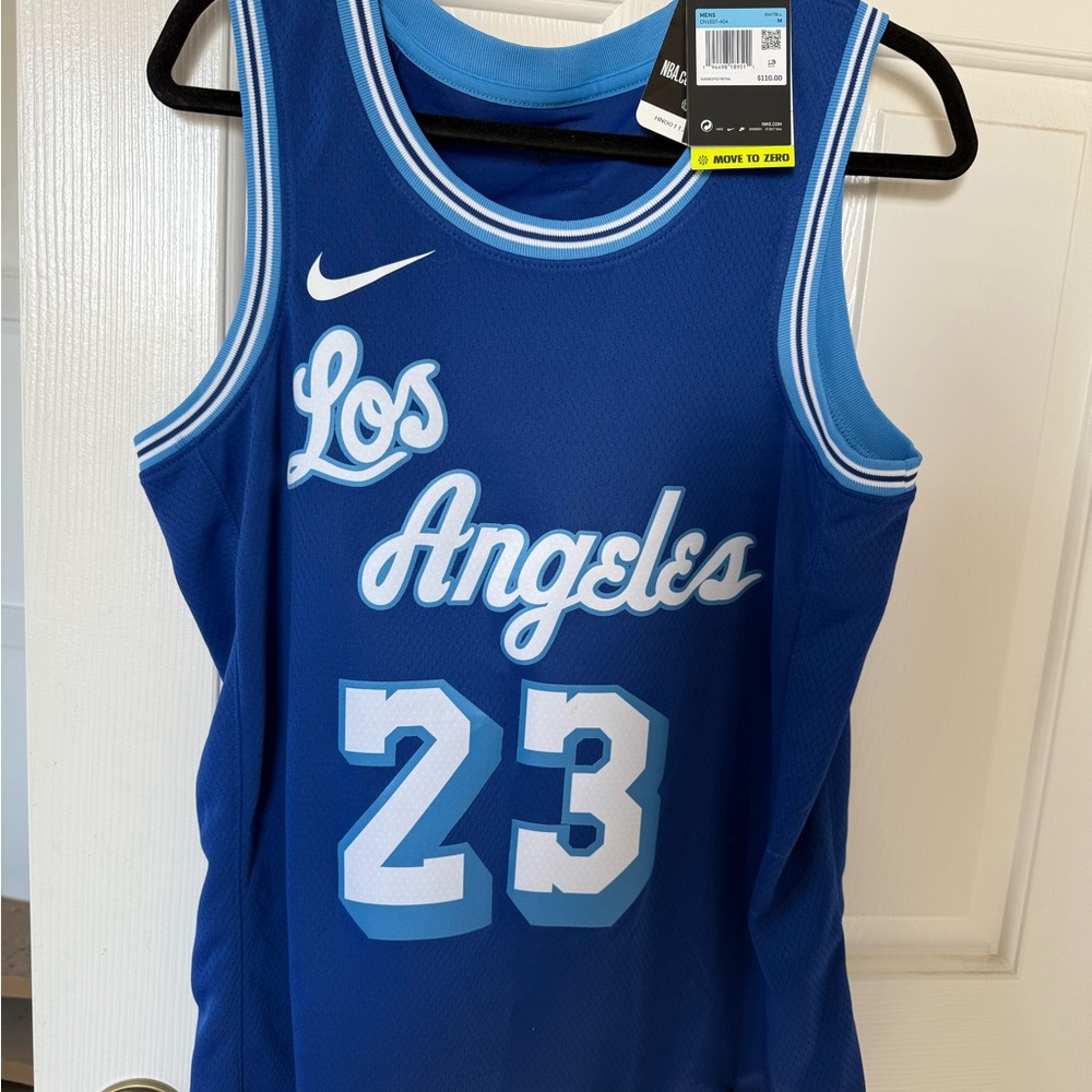 New Authentic Nike Blue Swingman LA #23 LeBron Jersey Size L (44)
